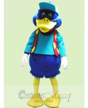 Cute Blue Duck Mascot Costume