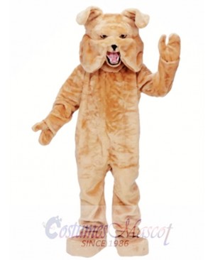 Adult Super Tan Bulldog Mascot Costume