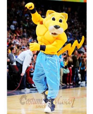 Rocky The Mountain Lion Mascot Costume