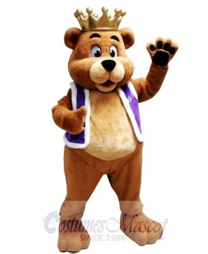 King Billy Bob Bear Mascot Costume
