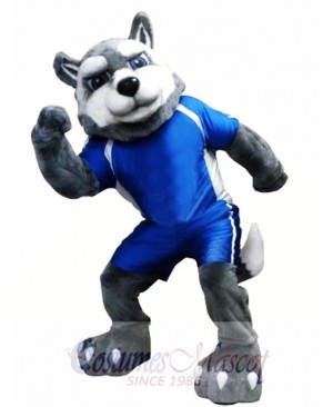 Power Husky Dog Mascot Costume