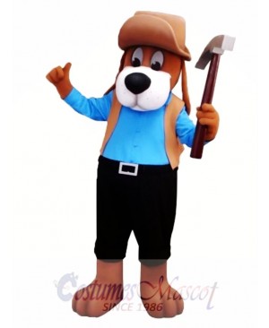Worker Dog Mascot Costume