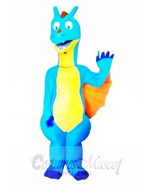 Blue Dragon Mascot Costume Adult Costume