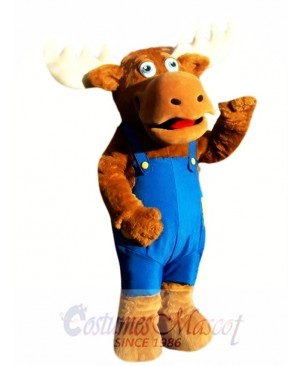 Cute Moose Mascot Costume