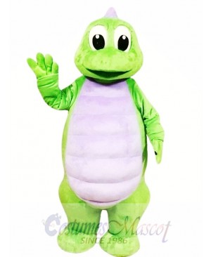 Cute Green Dinosaur Mascot Costume