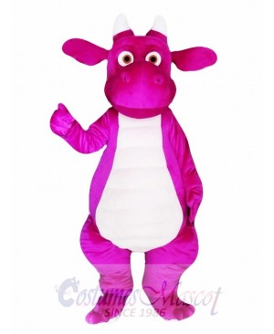 Purple Adult Dragon Mascot Costume