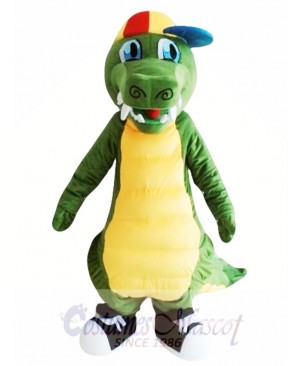 Adult Green Dinosaur Mascot Costume