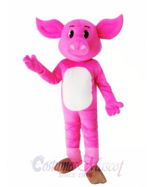 Adult Pink Pig Mascot Costume