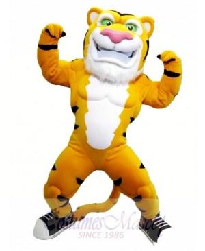 Power Muscle Tiger Mascot Costume