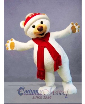 Christmas Polar Bear Mascot Costume