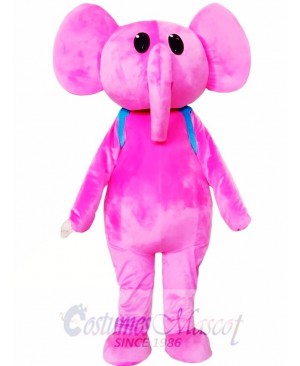 Adult Pink Elephant Mascot Costume