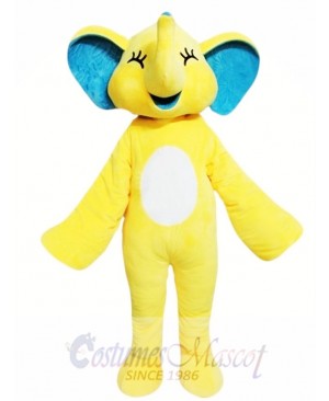 Yellow Elephant Mascot Costume