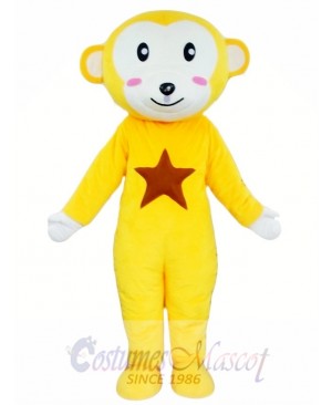 Yellow Monkey Mascot Costume