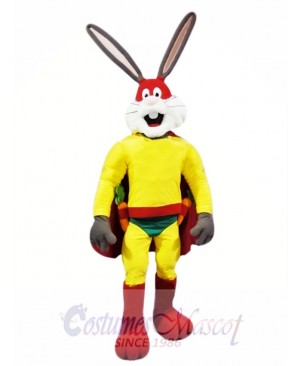 Superhero Rabbit Mascot Costume