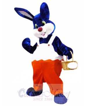 Blue Easter Bunny Rabbit Mascot Costume