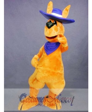 Friendly Adult Kangaroo Mascot Costume