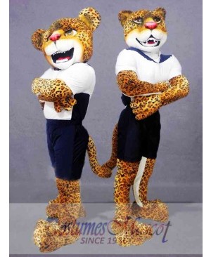 Single Power Jaguar Mascot Costume