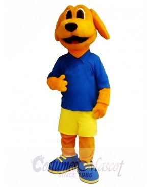 Cute Golden Dog Mascot Costume