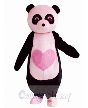 Pink Panda Mascot Costume