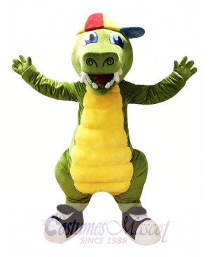 Green Crocodile Mascot Costume Alligator Costume for Adult