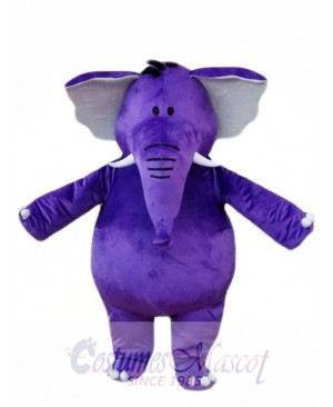 Purple Elephant Mascot Costumes  