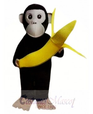 Chimpanzees and Banana Mascot Costumes  