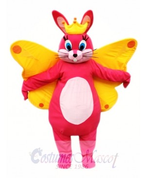 Butterfly Easter Bunny Mascot Costume  