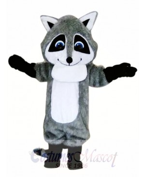 Cute Gray Raccoon Mascot Costume