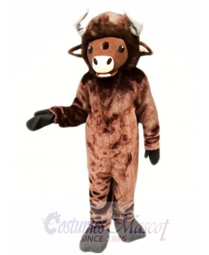 Brown Buffalo Mascot Costume  