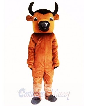 Brown Buffalo Mascot Costume