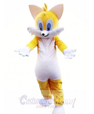 Yellow Cat Mascot Costume