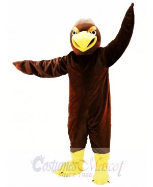 Brown Hawk Mascot Costume