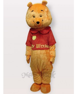 Love Bear Short Plush Adult Mascot Costume