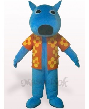 Male Dog Plush Adult Mascot Costume