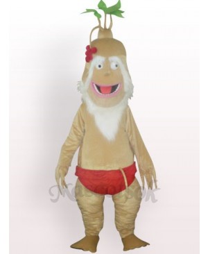 Old Ginseng Plush Adult Mascot Costume