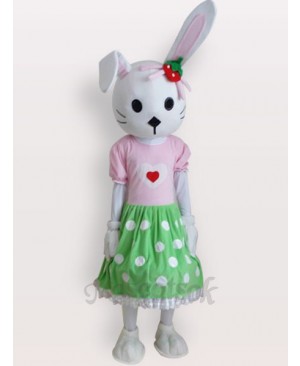 Easter Bunny Rabbit Short Plush Adult Mascot Costume