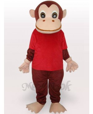 Red Gorilla Adult Mascot Funny Costume