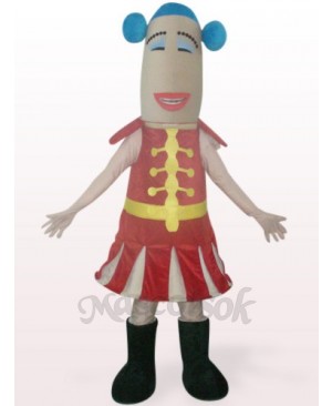 Red Woman Plush Mascot Costume