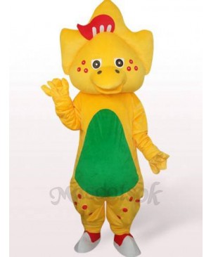 Star Dragon In Yellow Plush Mascot Costume