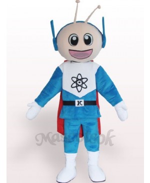 Super Man Short Plush Adult Mascot Costume