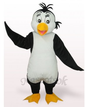 White And Black Cute Penguin Plush Adult Mascot Costume