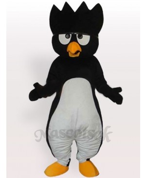 White Belly Black Penguin Adult Mascot Costume