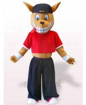 Wood Kangaroo Plush Adult Mascot Costume