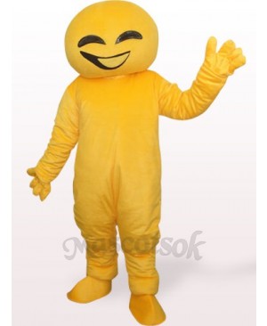 Yellow Doll Plush Adult Mascot Costume