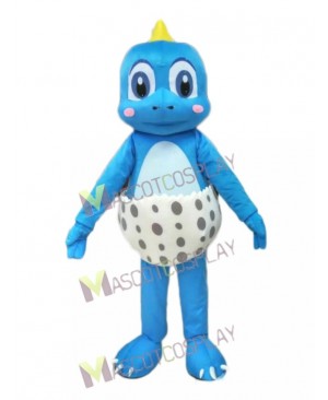 Blue Little Dinosaur Mascot Costume Funny Dinosaur Egg