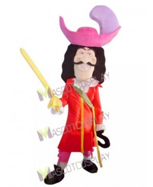 Adult Viking Pirate Captain Hook Mascot Costume
