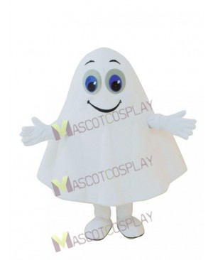 New White Ghost Halloween Party Mascot Costume
