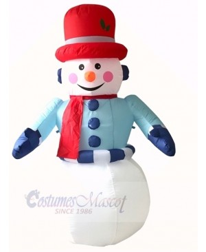 Christmas Inflatable Snowman with LED Lights Outdoor Indoor Holiday Decoration Yard Lawn Home Outside Art Decor