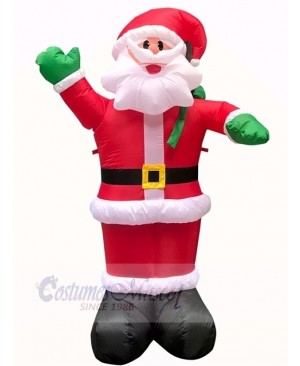 Christmas Inflatable Santa Claus with Gift Sack Outdoor Indoor Holiday Decoration Yard Lawn Home Outside Art Decor