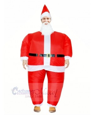 Santa Claus Inflatable Halloween Christmas Xmas Mascot Costumes Cartoon For Adults